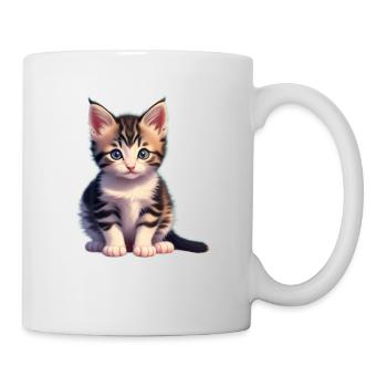 Katze - Tasse - Weiß - Rechts