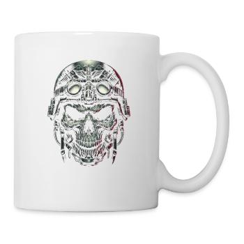 Pilotenschädel Pilot - Tasse - Weiß - Rechts