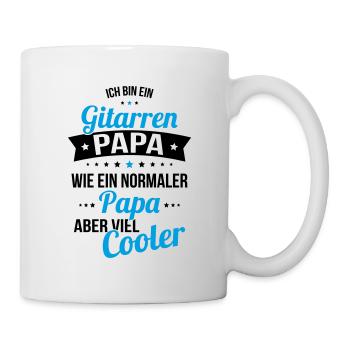 Guitar dad like a normal dad much cooler - Mug - white - Right
