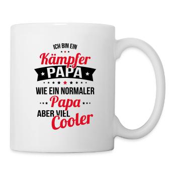 Fighter dad like a normal dad much cooler - Mug - white - Right