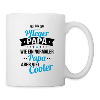 Caregiver dad like a normal dad much cooler - Mug - white - Right