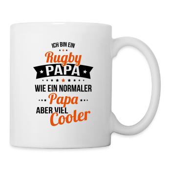 Rugby dad like a normal dad but much cooler - Mug - white - Right