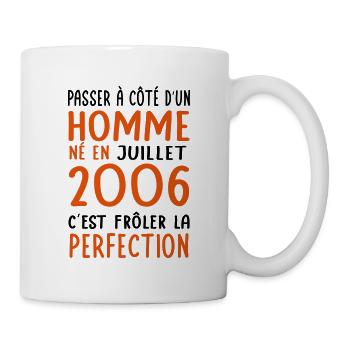 Birthday 18 years old - Born in July 2006 - Mug - white - Right