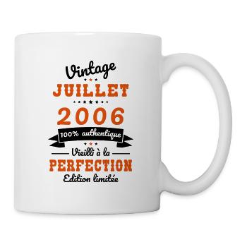 18th Birthday - Vintage - July 2006 - Mug - white - Right