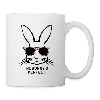 Silhouette de lapin cool « Nobunny est parfait » - Mug blanc - blanc - Droite