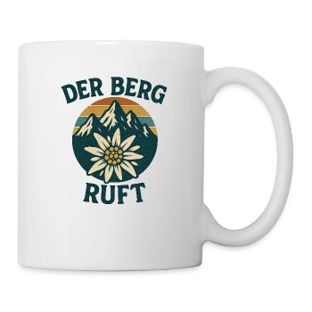 Der Berg ruft - Tasse - Weiß - Rechts
