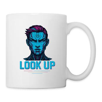 Futuristic robot look - Mug - white - Right
