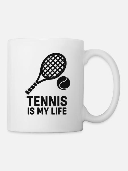 Tennis is love - life is tennis - Mug - white