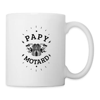 Papy Motard - Mug blanc - blanc - Droite