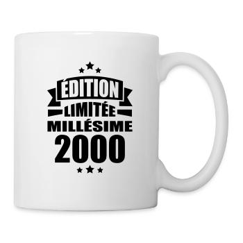 édition limitée millésime 2000 - Mug blanc - blanc - Droite