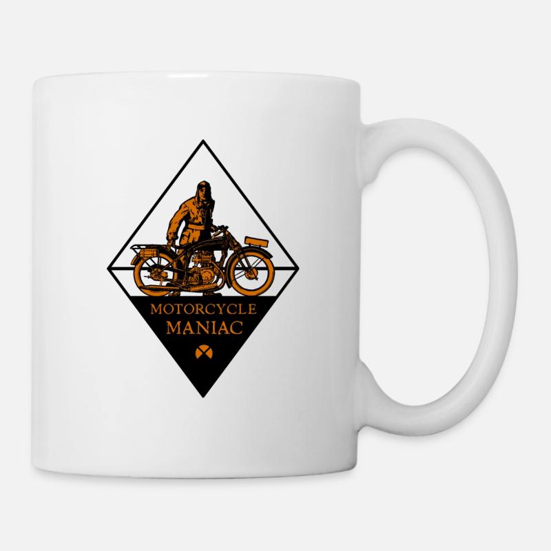 Motorcycle Maniac - Mug - white