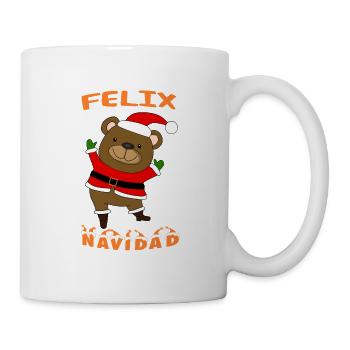 Felix Navidad Weihnachtsbär - Christmas Bear - Tasse - Weiß - Rechts