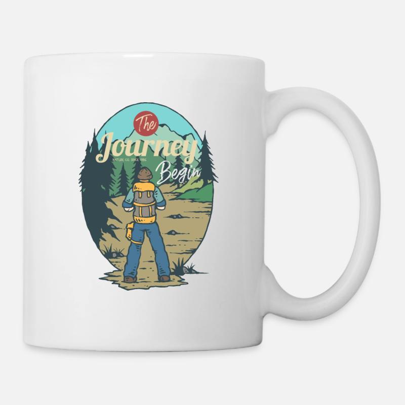 Le voyage commence - Mug blanc - blanc