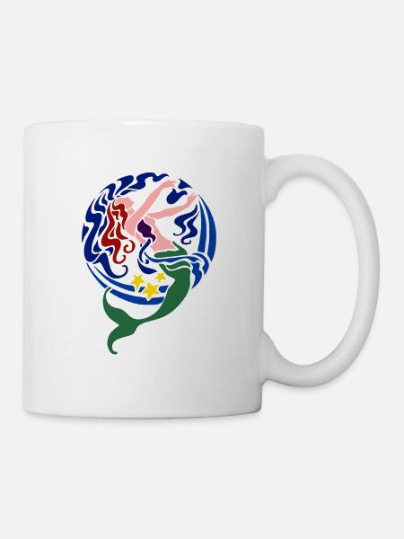 Mermaid mermaid goddess ocean - Mug - white