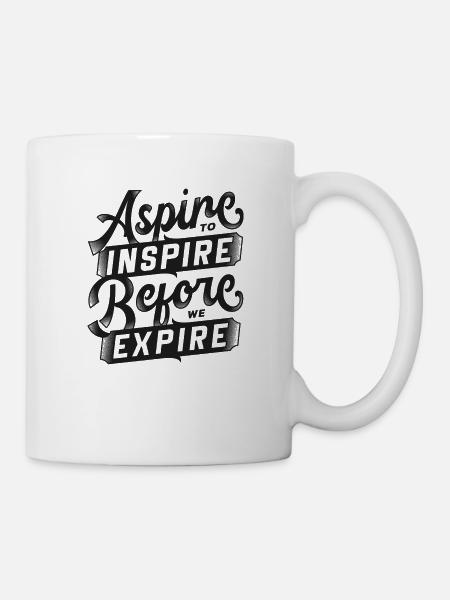 #FancyDesigns #aspire inspiration - Mug blanc - blanc