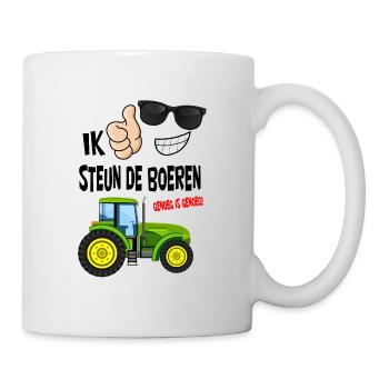 Bauern protestieren mit genug ist genug für die Bauern - Tasse - Weiß - Rechts