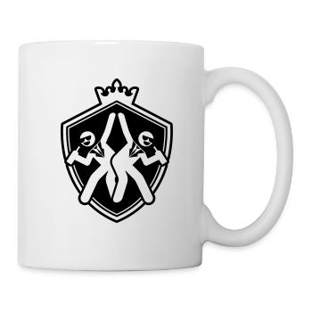 bachelor icon coat of arms - Mug - white - Right