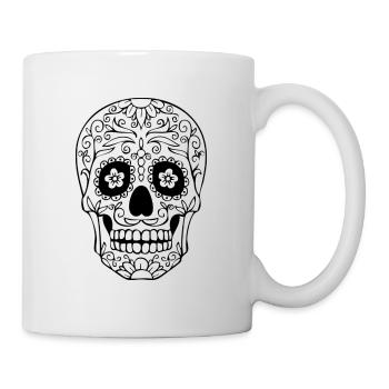 Skull Flowers - Mug - white - Right