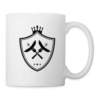 bratwurst symbole blason saucisse currywurst - Mug blanc - blanc - Droite