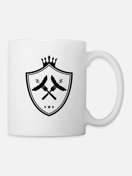 bratwurst symbole blason saucisse currywurst - Mug blanc - blanc