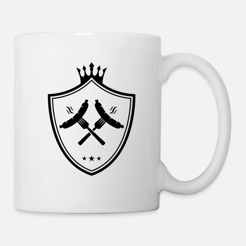 bratwurst symbole blason saucisse currywurst - Mug blanc - blanc