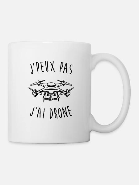 J'peux pas j'ai drone - Mug blanc - blanc