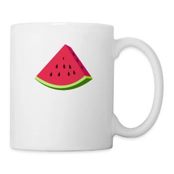 Wassermelone-Scheibe - Tasse - Weiß - Rechts