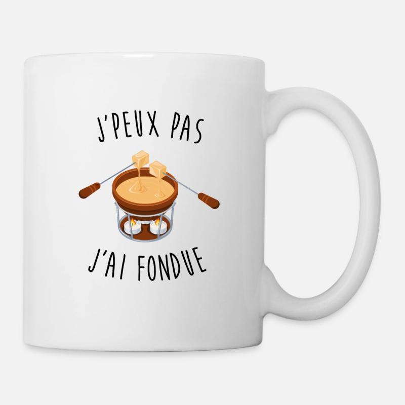 J'peux pas j'ai fondue - Mug blanc - blanc
