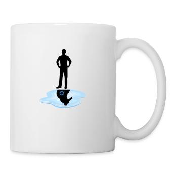 Weck den Superhelden in dir auf - Tasse - Weiß - Rechts