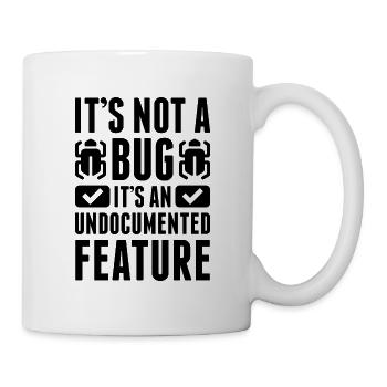 Ce n'est pas un bug - Mug blanc - blanc - Droite