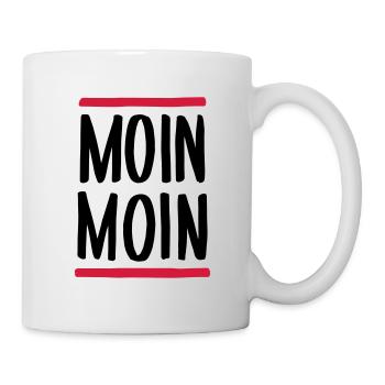 Moin Moin - Tasse - Weiß - Rechts