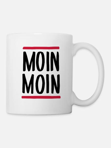 Moin Moin - Tasse - Weiß