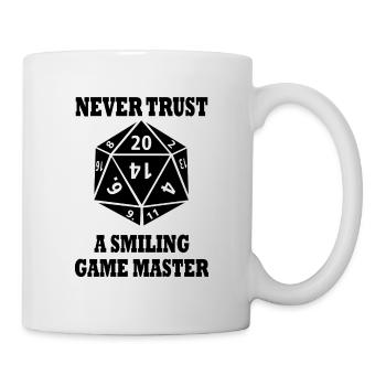 Game master Rollenspiel Nerd Geek Geschenk - Tasse - Weiß - Rechts