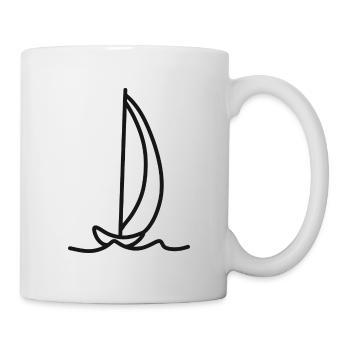 Sailing sailor sail boat captain ship sailing sport - Mug - white - Right