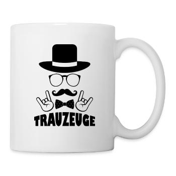 Trauzeuge Braut Geschenk Hochzeit Ehe - Tasse - Weiß - Rechts