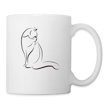 Chat Chats - Mug blanc - blanc - Droite