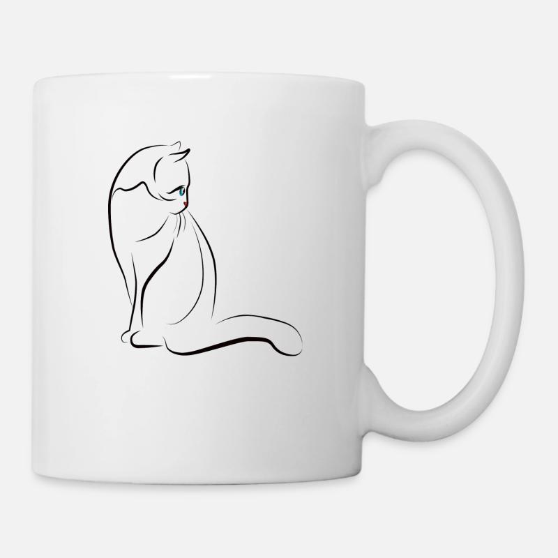 Chat Chats - Mug blanc - blanc