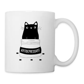 Antidépresseur chat Amoureux des chats Animaux - Mug blanc - blanc - Droite