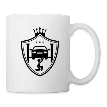 Car Car Werstatt Mechanic - Mug - white - Right
