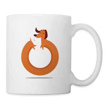 Teckel d'Ouroboros - Mug blanc - blanc - Droite