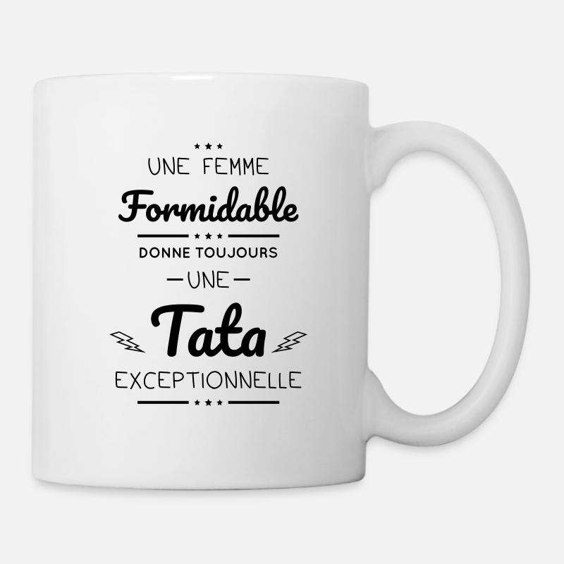 Une femme formidable donne une tata exceptionnelle - Mug blanc - blanc