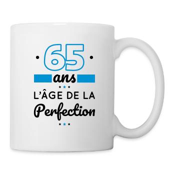 Anniversaire 65 ans - 65 ans âge de la perfection - Mug blanc - blanc - Droite