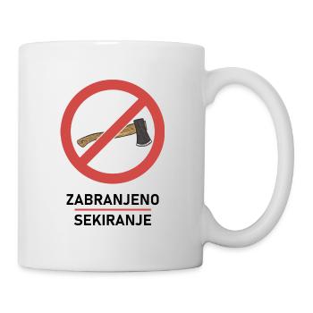 Zabranjeno sekiranje Yougoslavie Jugo Tito SFRJ - Mug blanc - blanc - Droite