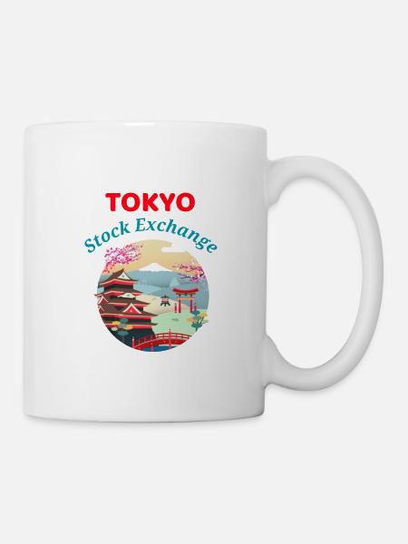 Börse Tokio - Börse, Handel - Tasse - Weiß