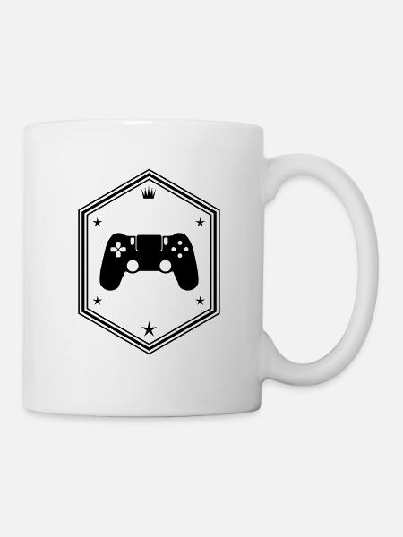 controller gamer - Tasse - Weiß