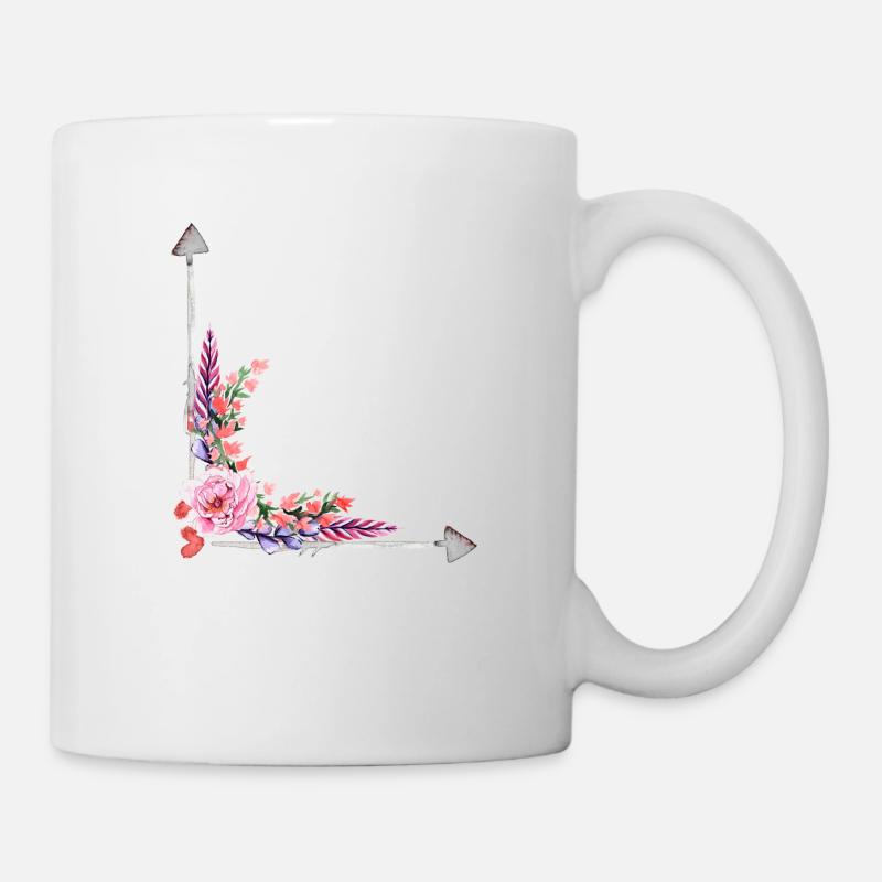 Blumen - Tasse - Weiß