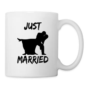 just married - Tasse - Weiß - Rechts
