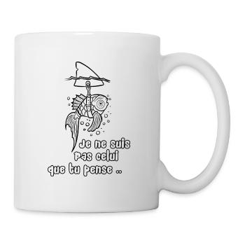 Je ne suis pas celui que tu pense .. - Mug blanc - blanc - Droite