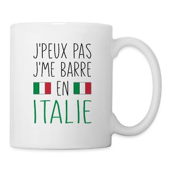 J'peux Pas J'me Barre En Italie - Mug blanc - blanc - Droite