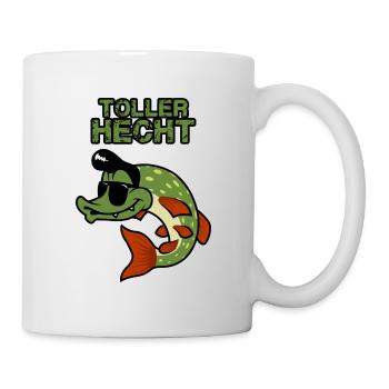 Toller Hecht Angeln Raubfisch - Tasse - Weiß - Rechts